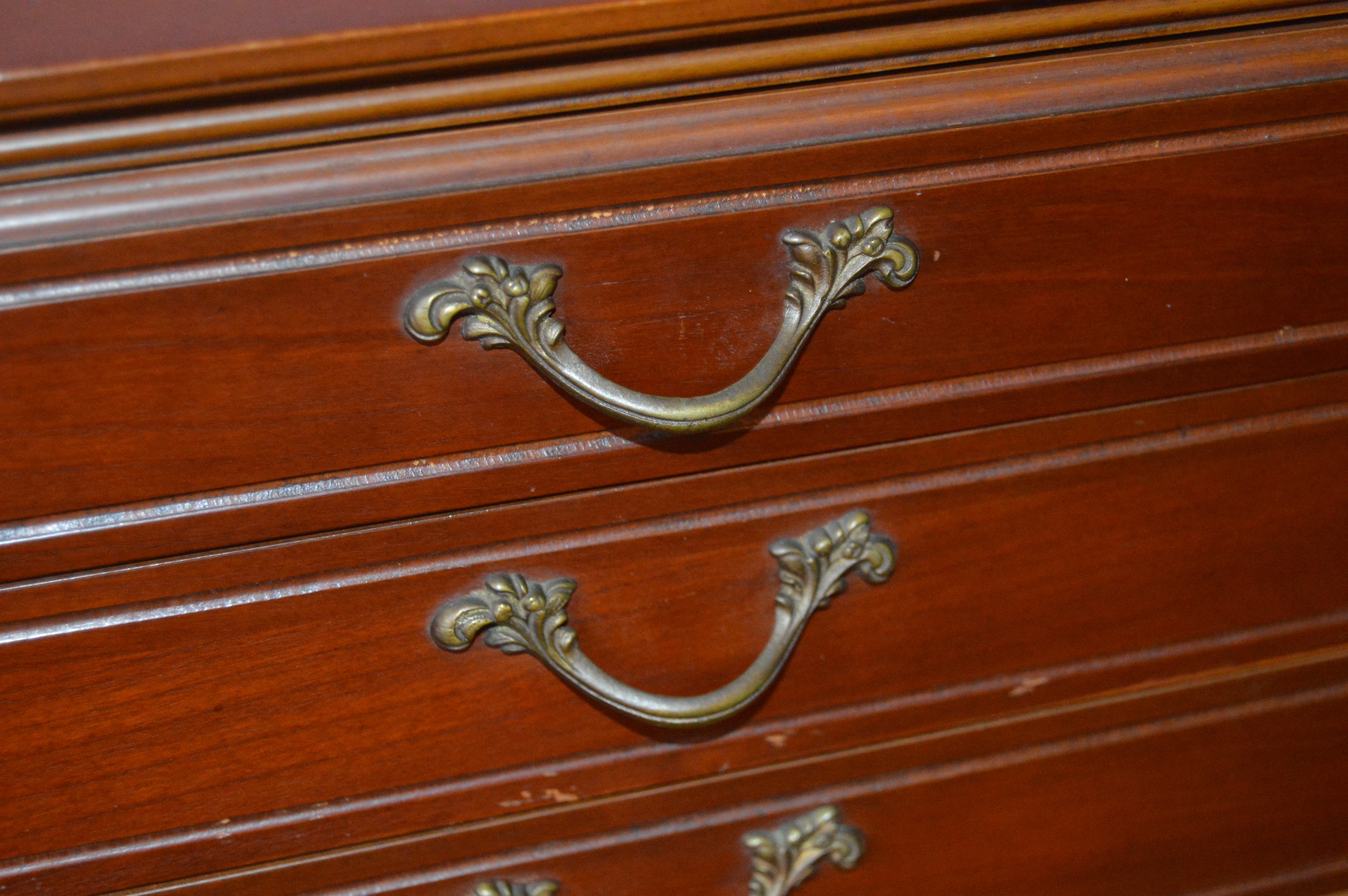 French Provincial Flatware Storage Cabinet
