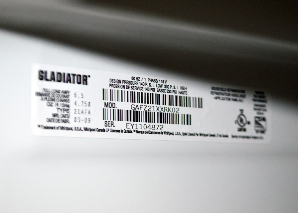 Gladiator Refrigerator by Whirlpool