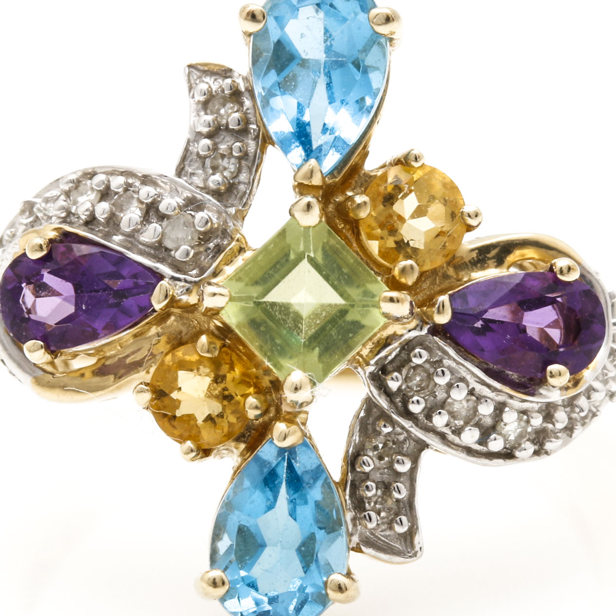 10K Yellow Gold and Gemstone Jewelry Assortment