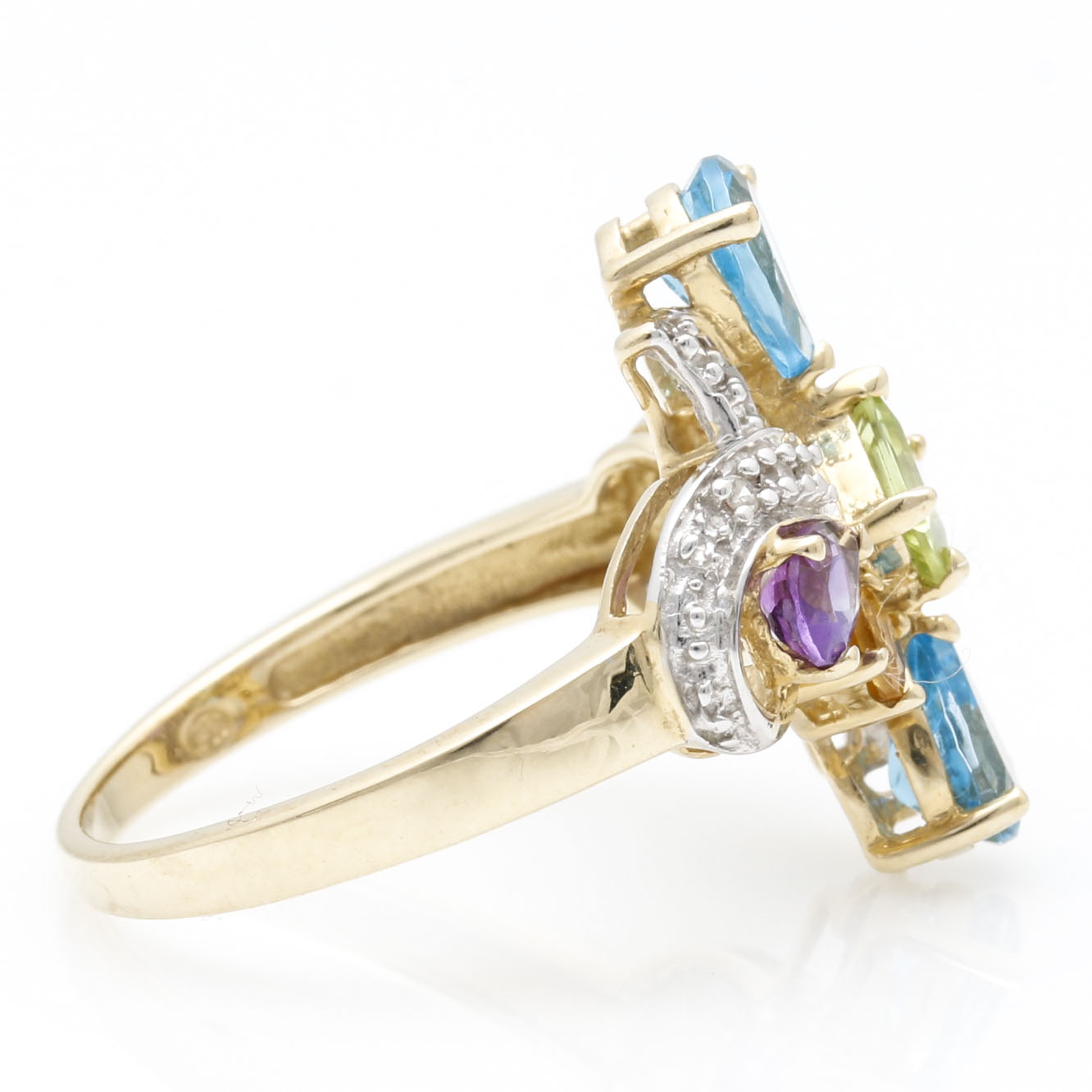 10K Yellow Gold and Gemstone Jewelry Assortment