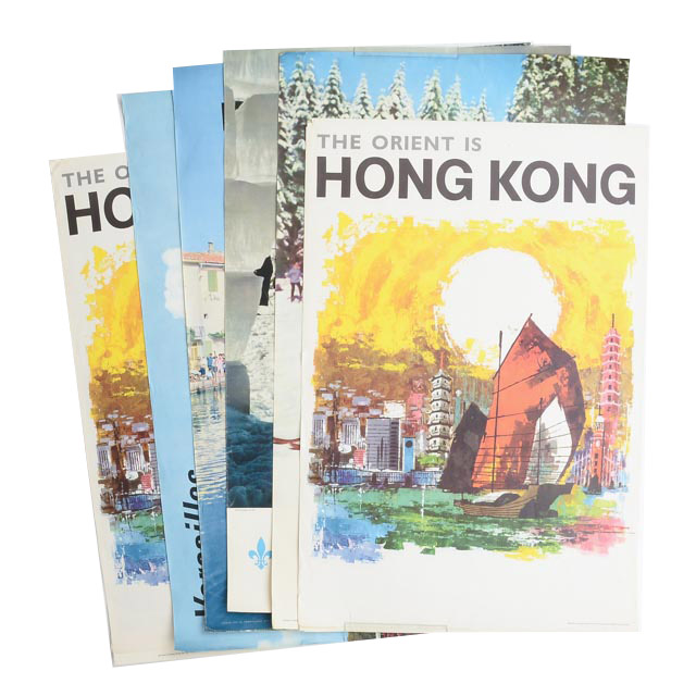 Ten Original 1950s and 60s International Travel Posters