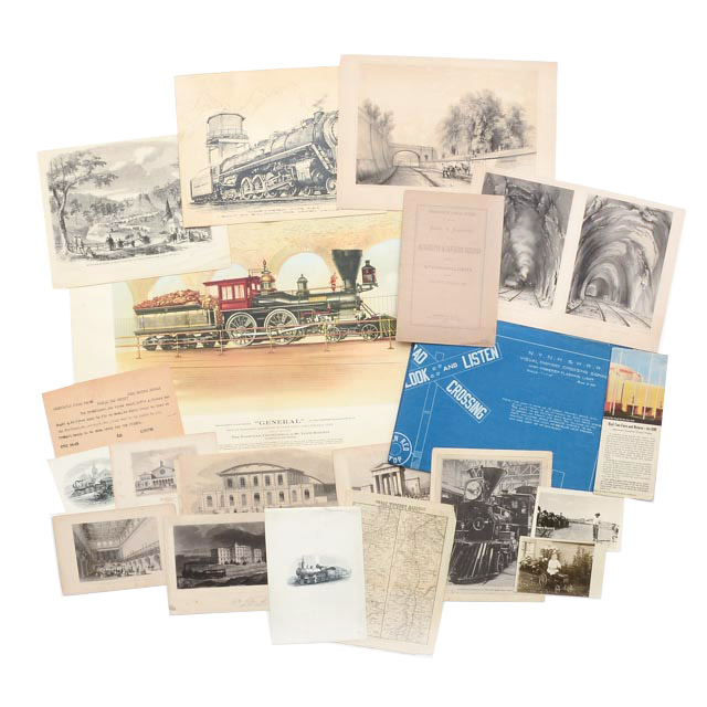 Collection of Train-Related Ephemera