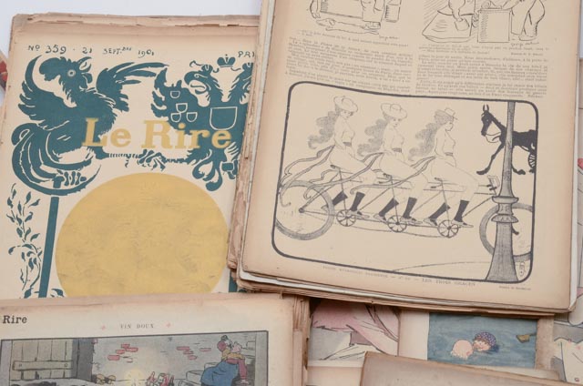 Large Collection of "Le Rire" French Humor Magazines
