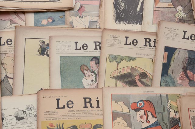 Large Collection of "Le Rire" French Humor Magazines