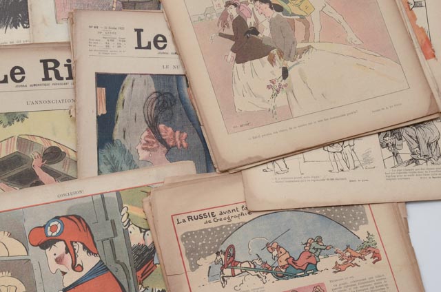 Large Collection of "Le Rire" French Humor Magazines