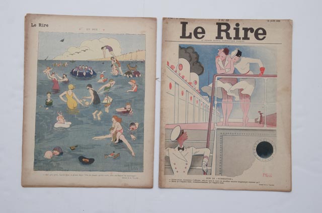Large Collection of "Le Rire" French Humor Magazines