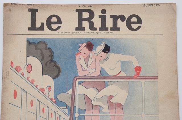 Large Collection of "Le Rire" French Humor Magazines