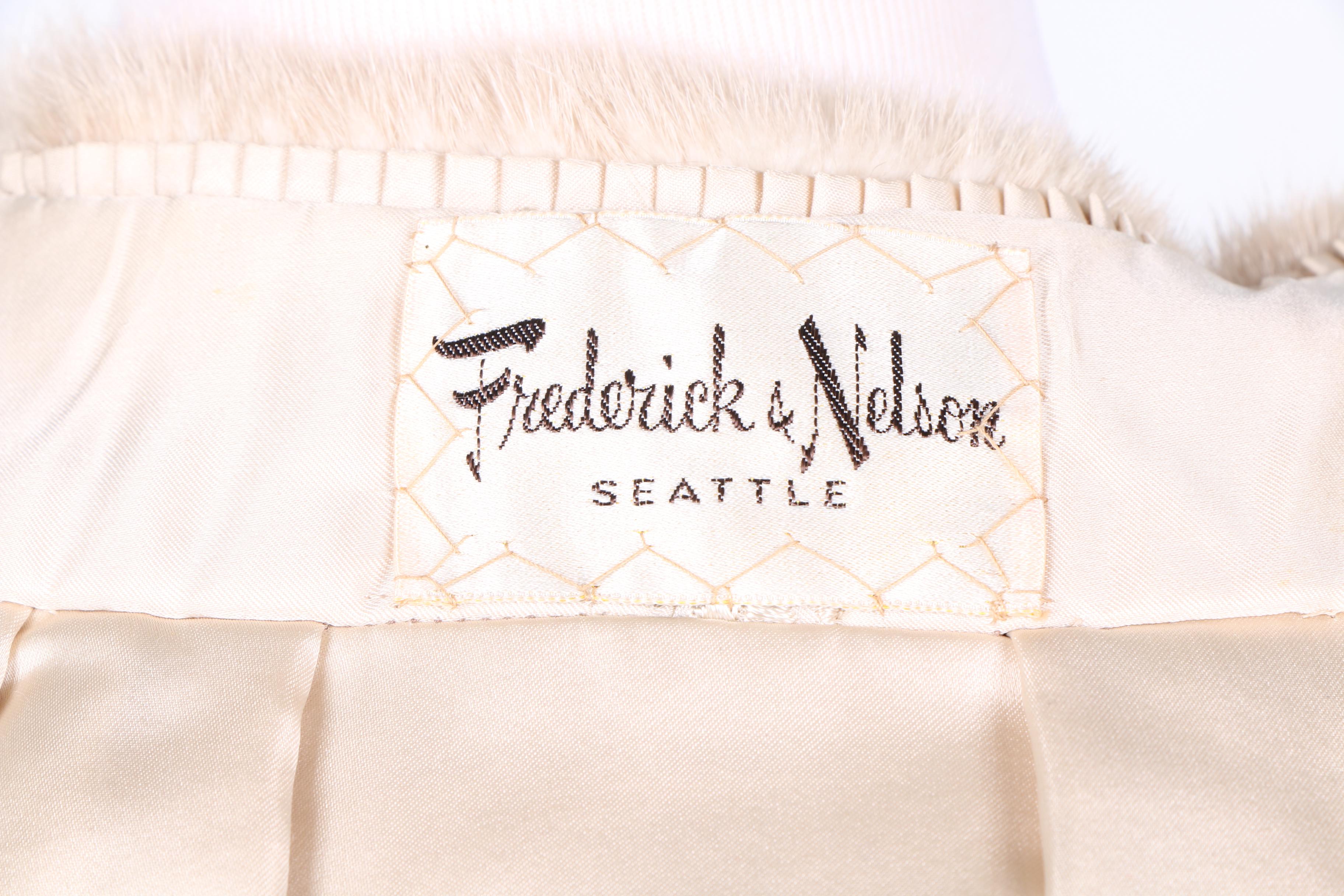 Frederick & Nelson Mink Fur Stole