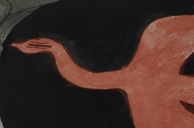 Vintage Georges Braque Offset Lithograph Poster "Three Birds"