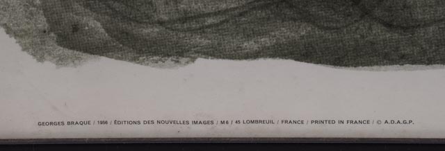 Vintage Georges Braque Offset Lithograph Poster "Three Birds"