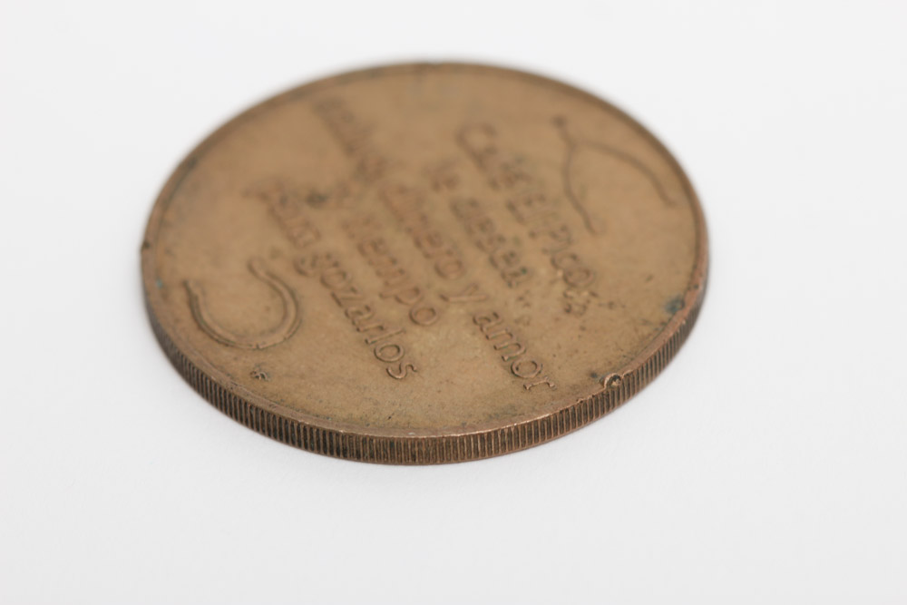 Café El Pico Brass Good Luck Token