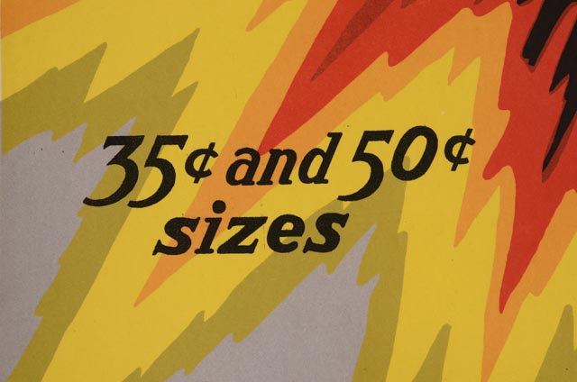 Original 1920s Color Lithographic Advertising Poster for Drucker's Revelation for Teeth and Gums