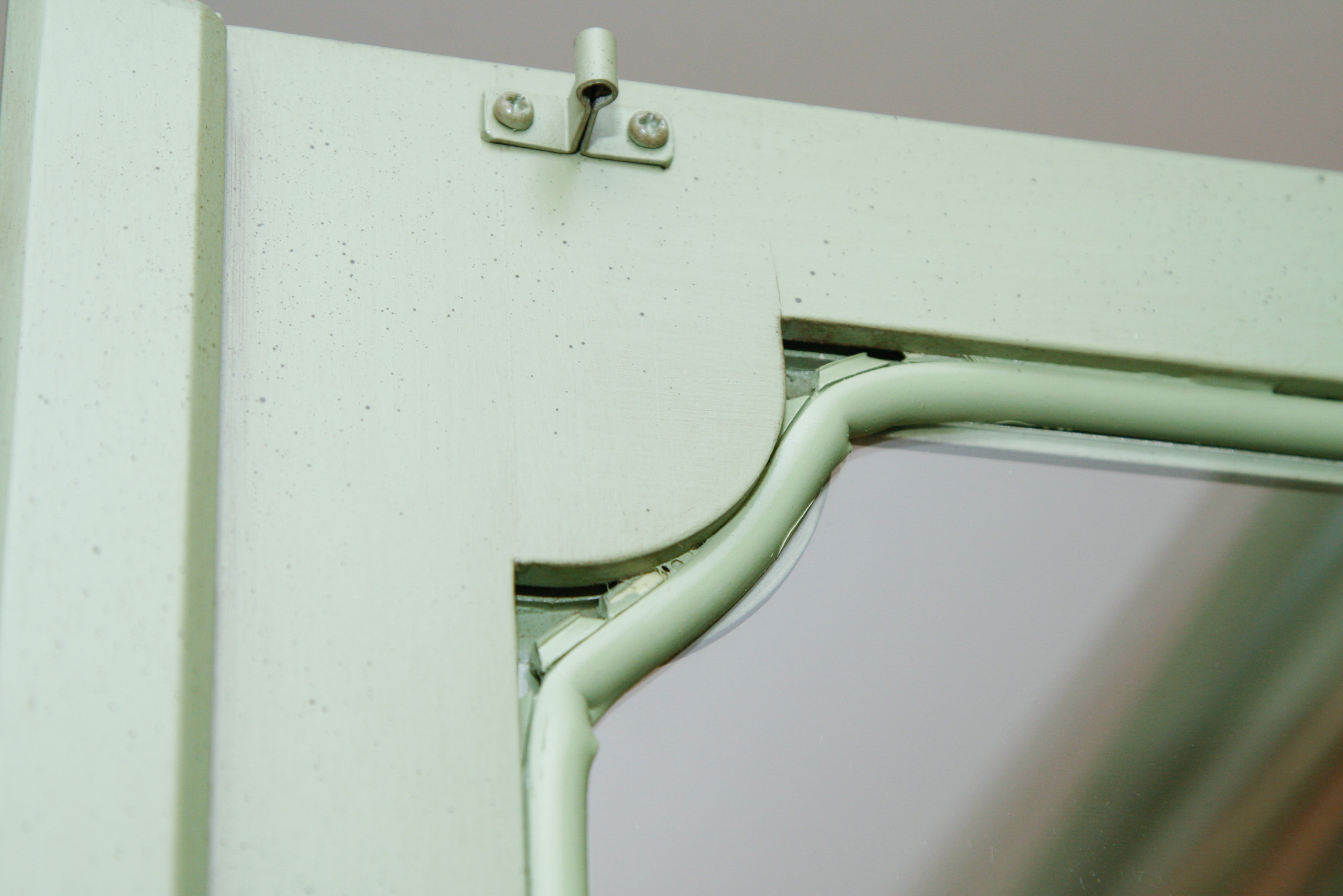 Painted Glass Front China Cabinet