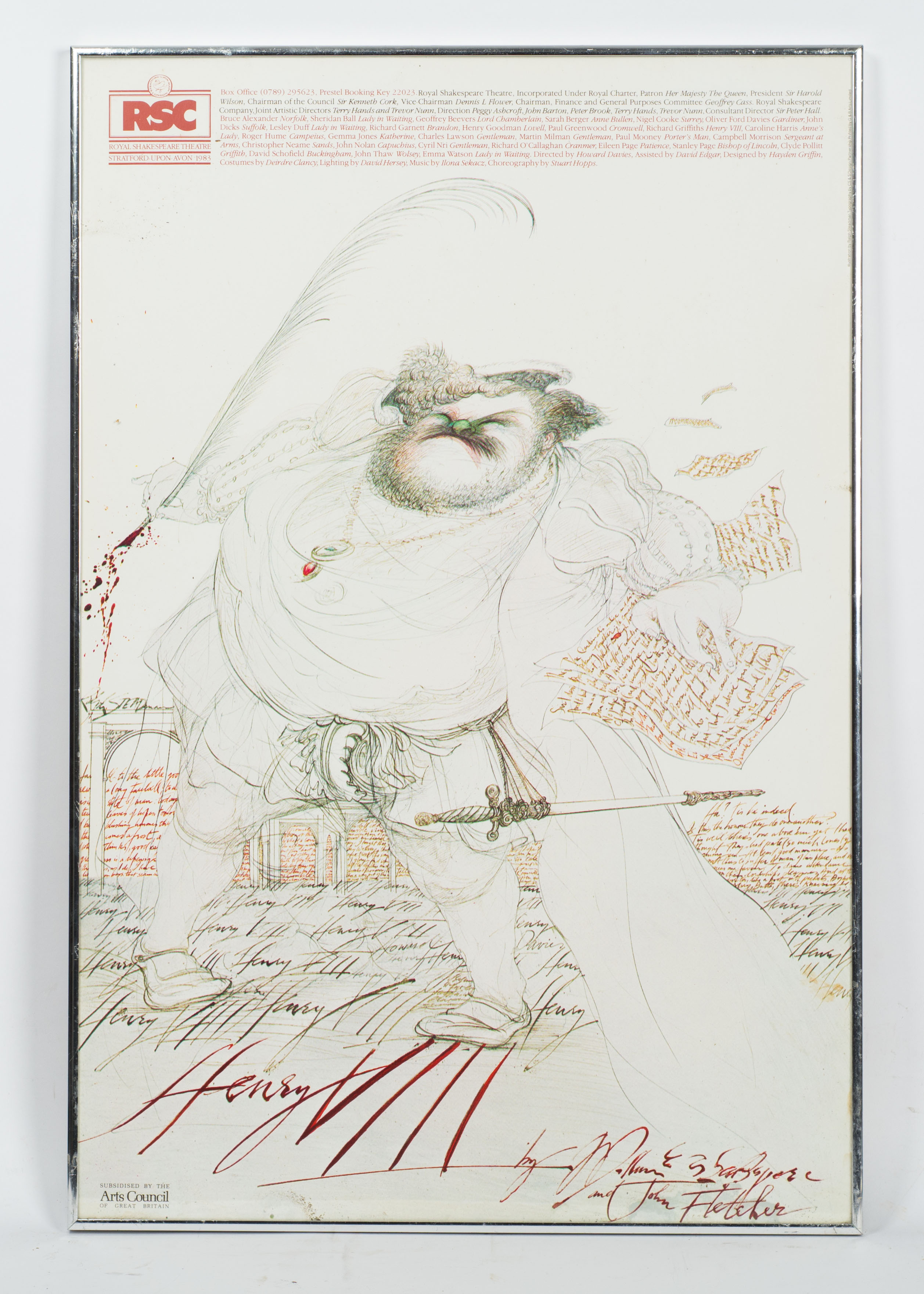 Group of Royal Shakespeare Company Theatre Posters