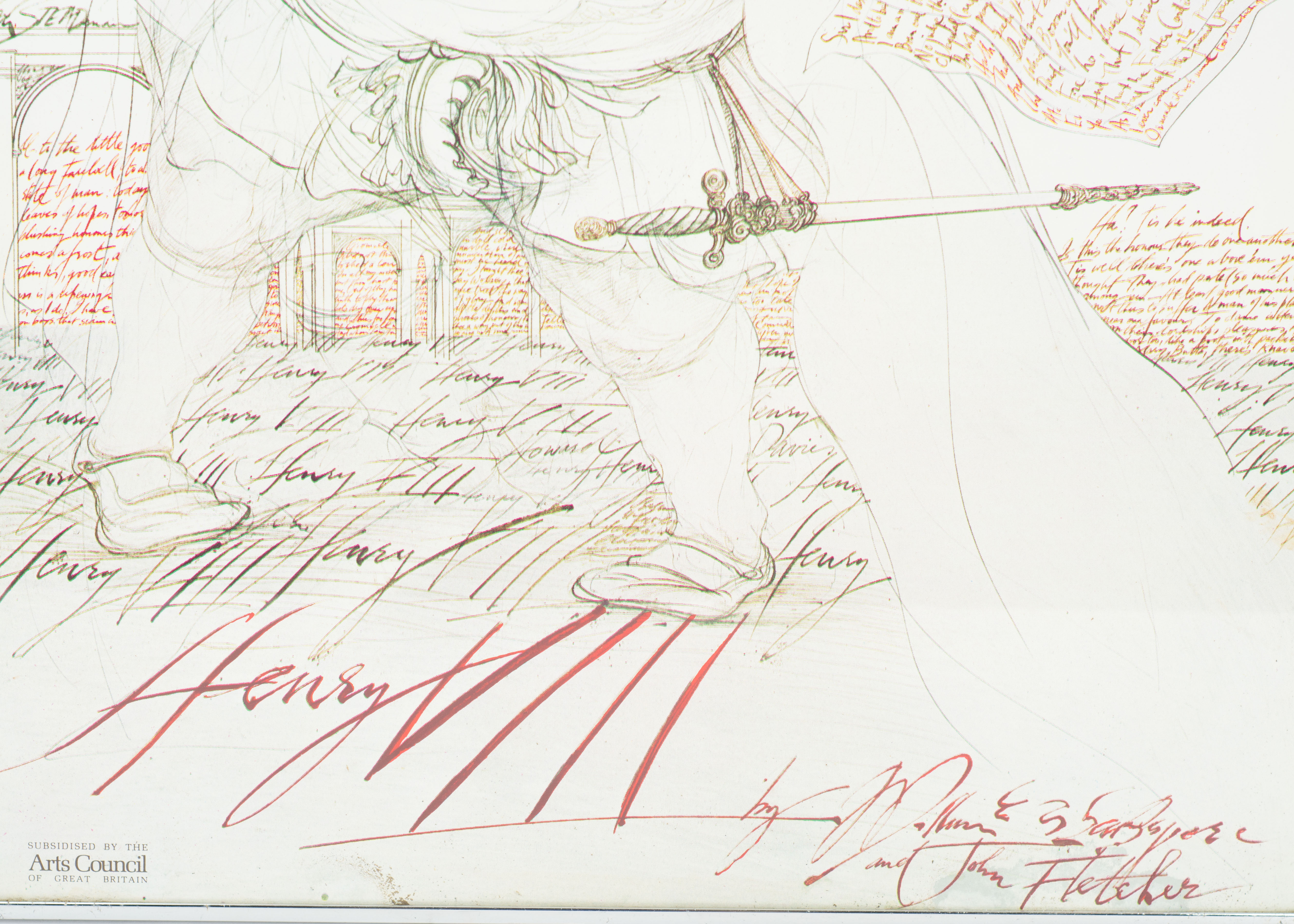 Group of Royal Shakespeare Company Theatre Posters