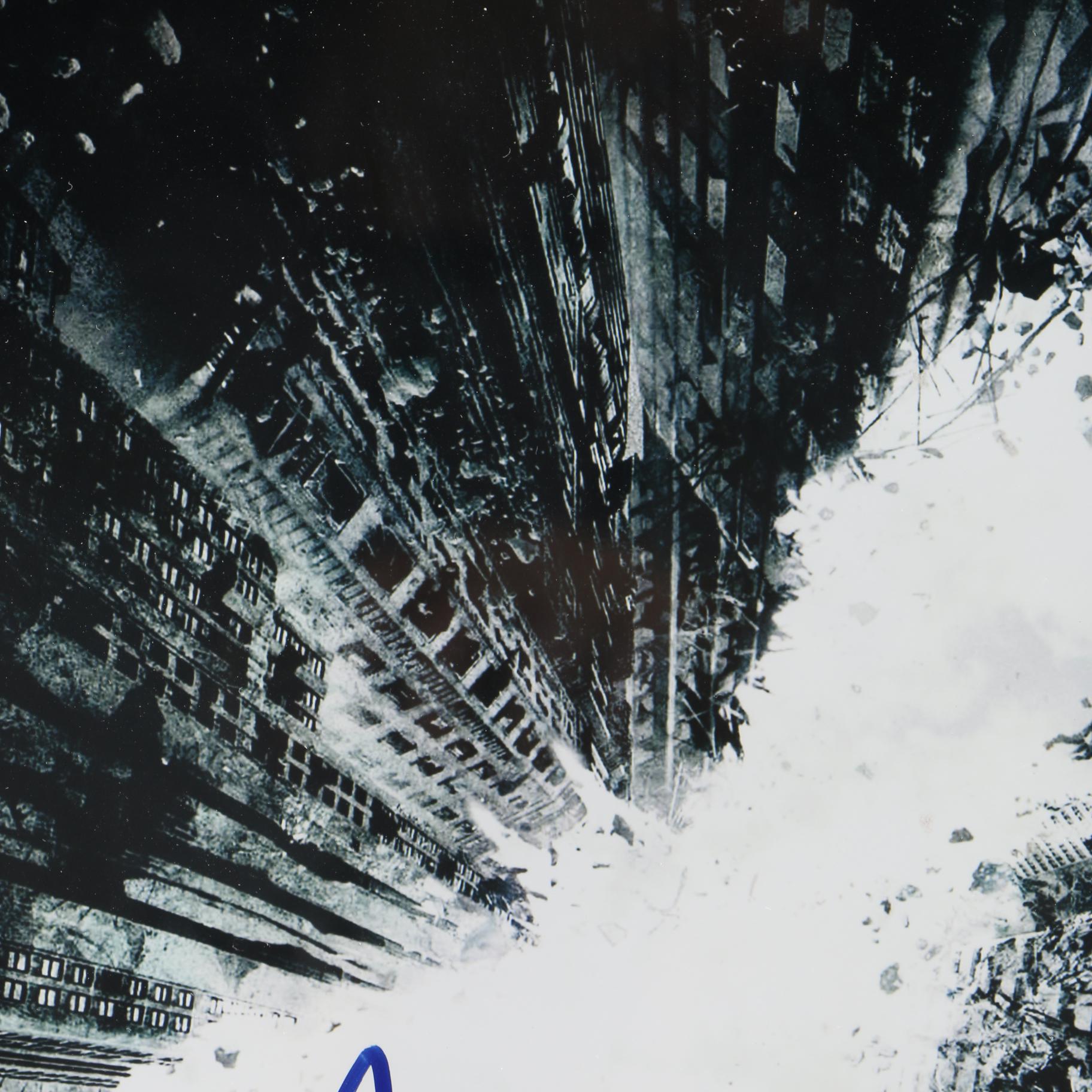 Framed "The Dark Knight Rises" Movie Photo Signed by Christopher Nolan