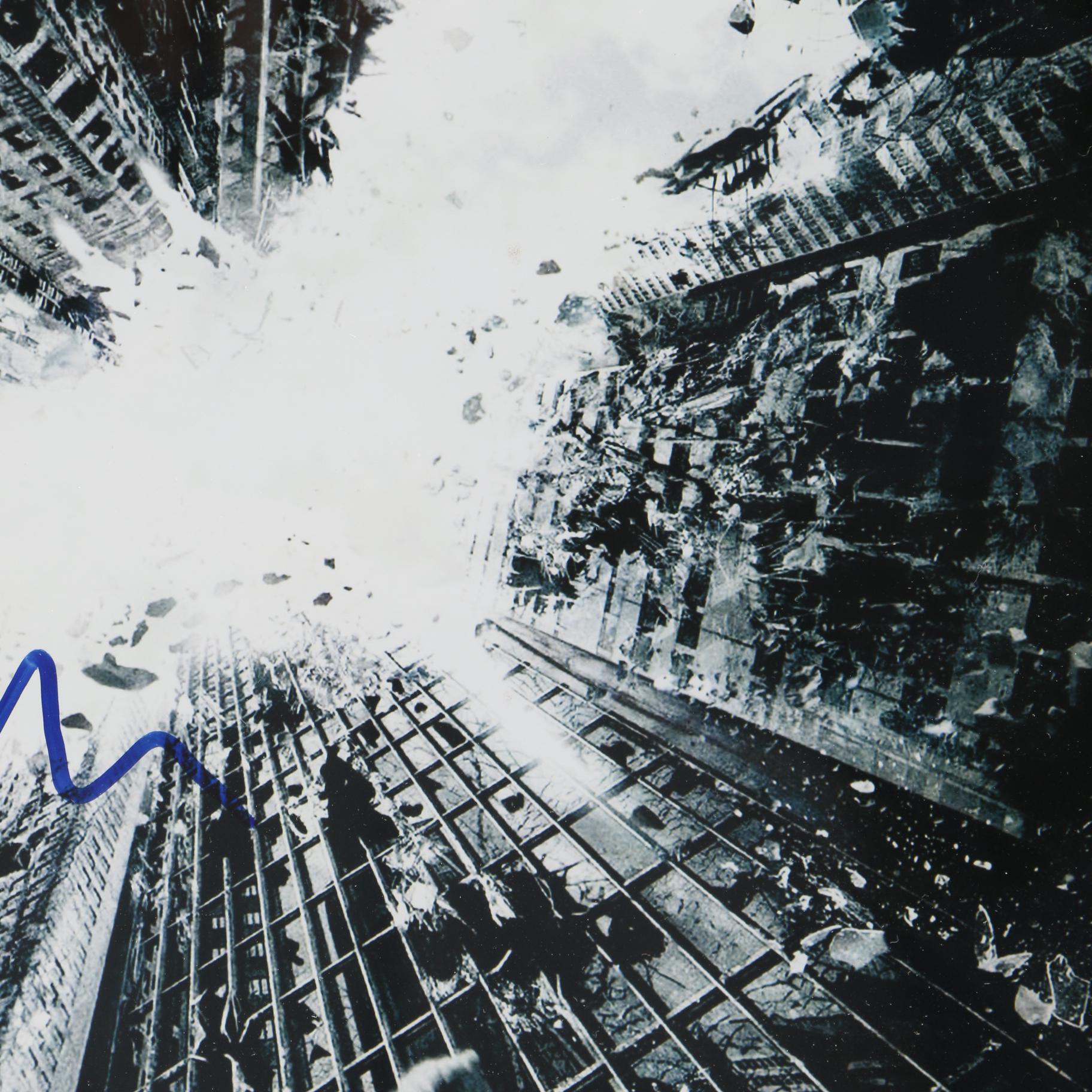 Framed "The Dark Knight Rises" Movie Photo Signed by Christopher Nolan