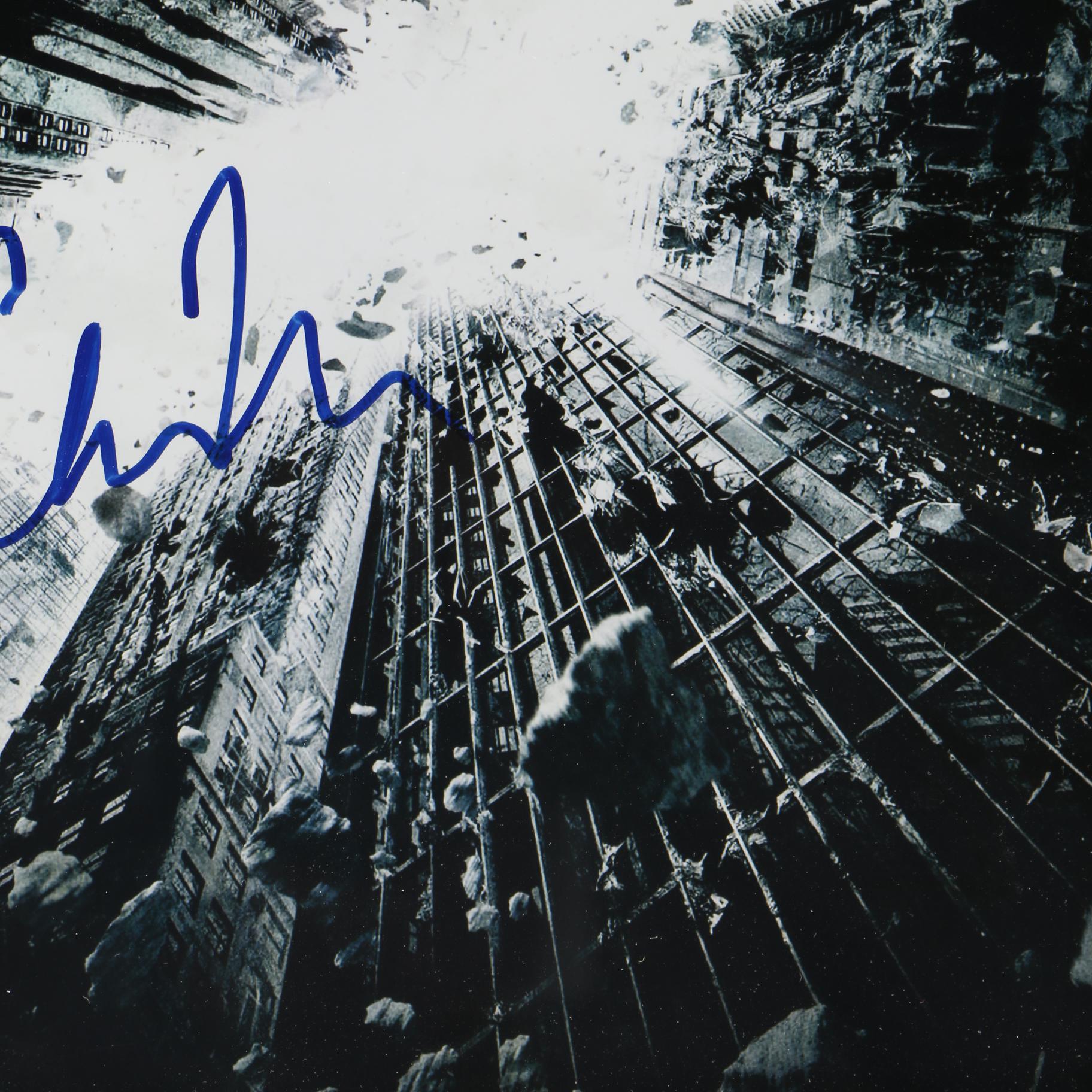 Framed "The Dark Knight Rises" Movie Photo Signed by Christopher Nolan