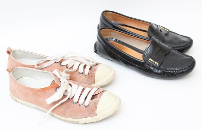 Two Pairs of Prada Shoes