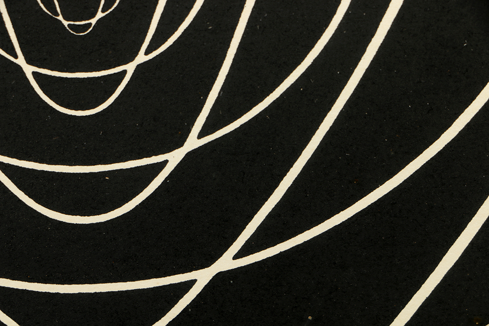 Clarence Carter Limited Edition Serigraph on Paper "Concentric Space - White"