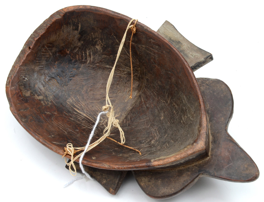 Antique African Ivory Coast Carved Wooden "Kpelle" Mask