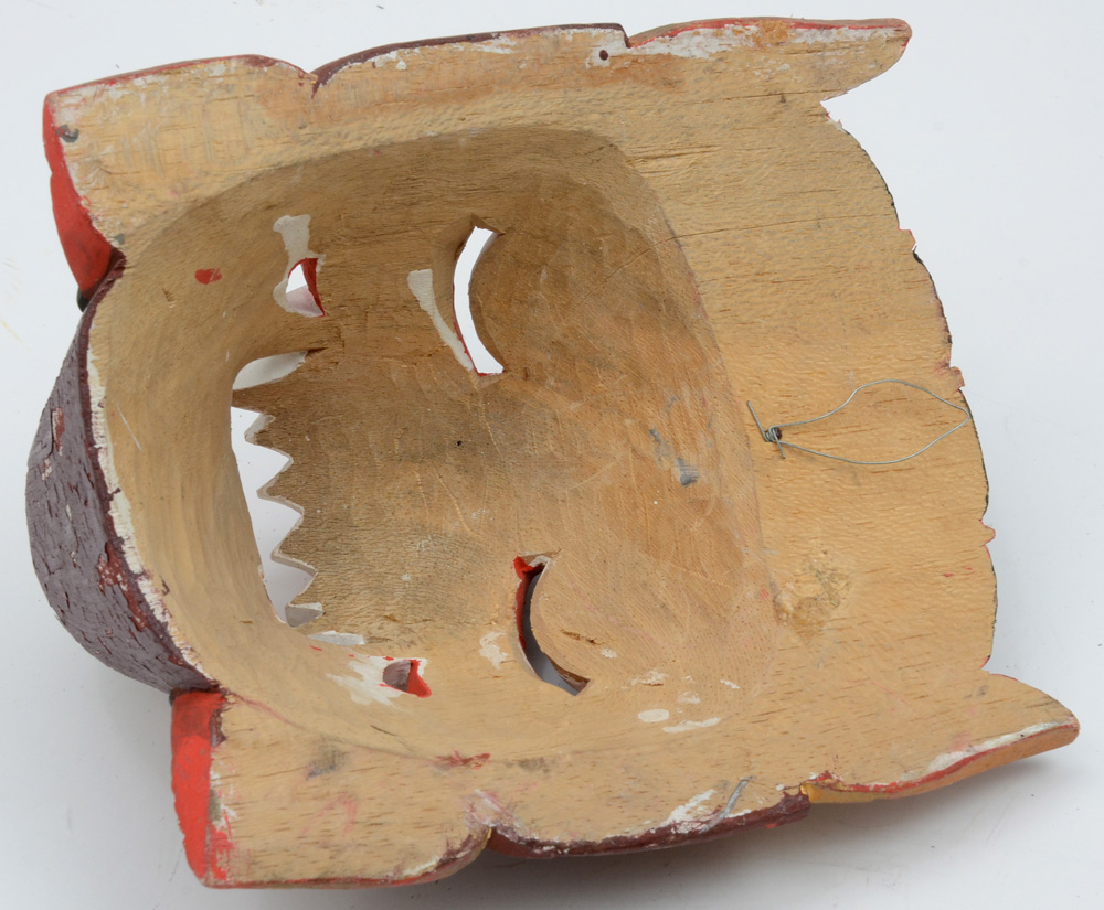 Hand-Carved Indonesian Dragon Mask