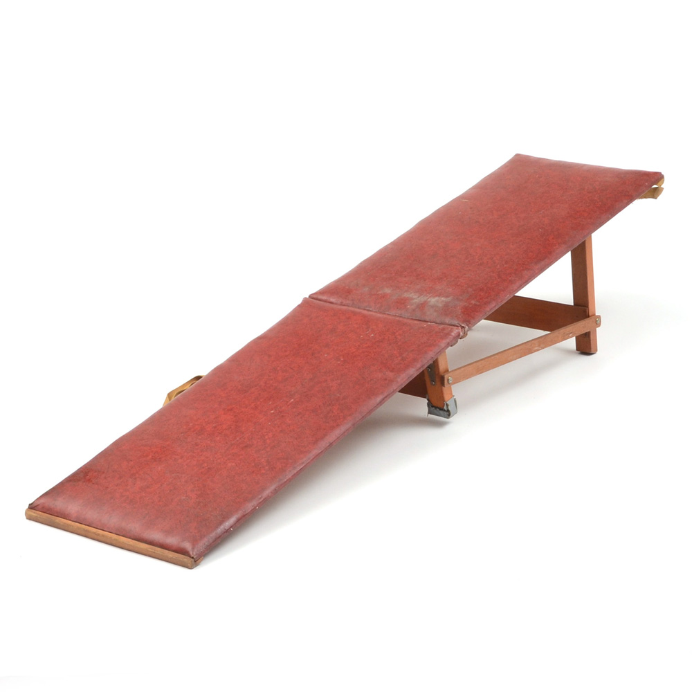 Wooden Slanted Exercise Board with Vinyl Padding