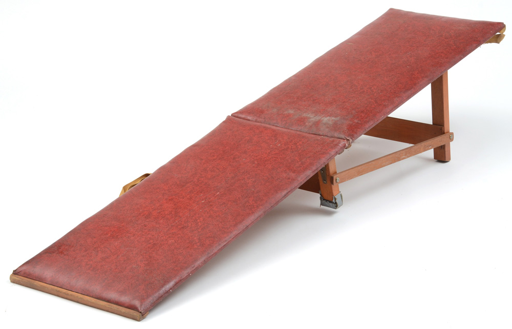 Wooden Slanted Exercise Board with Vinyl Padding