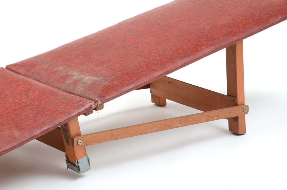 Wooden Slanted Exercise Board with Vinyl Padding