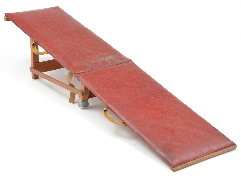 Wooden Slanted Exercise Board with Vinyl Padding
