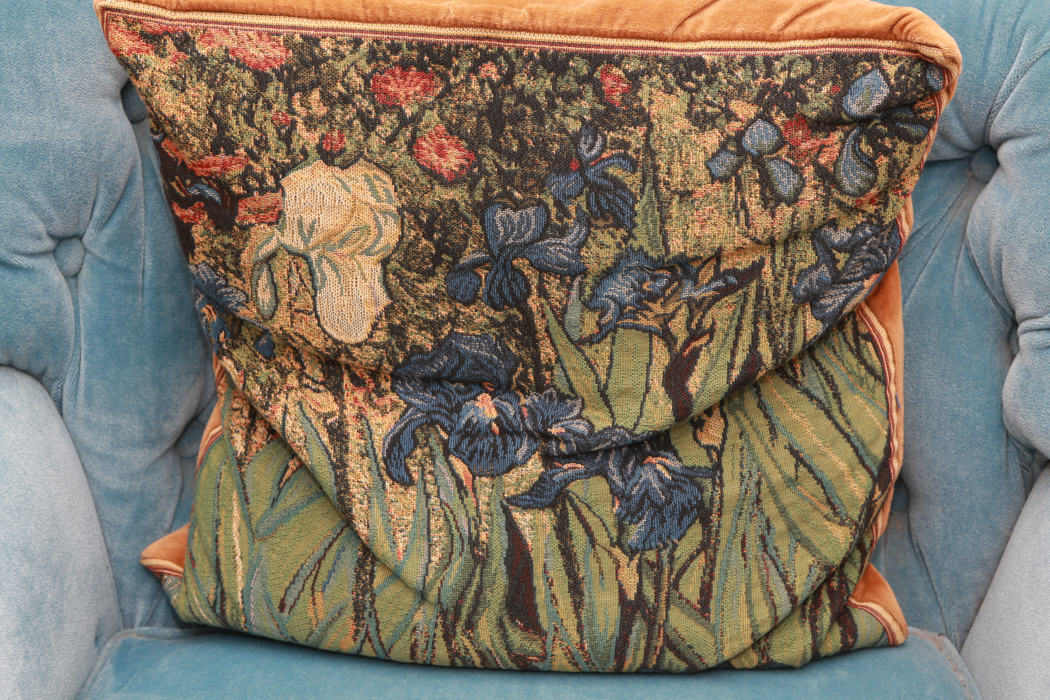 Vintage Blue Upholstered Chair