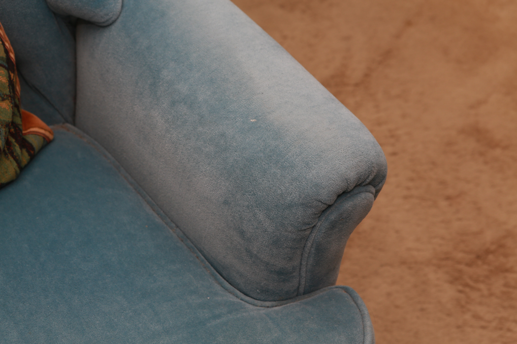 Vintage Blue Upholstered Chair