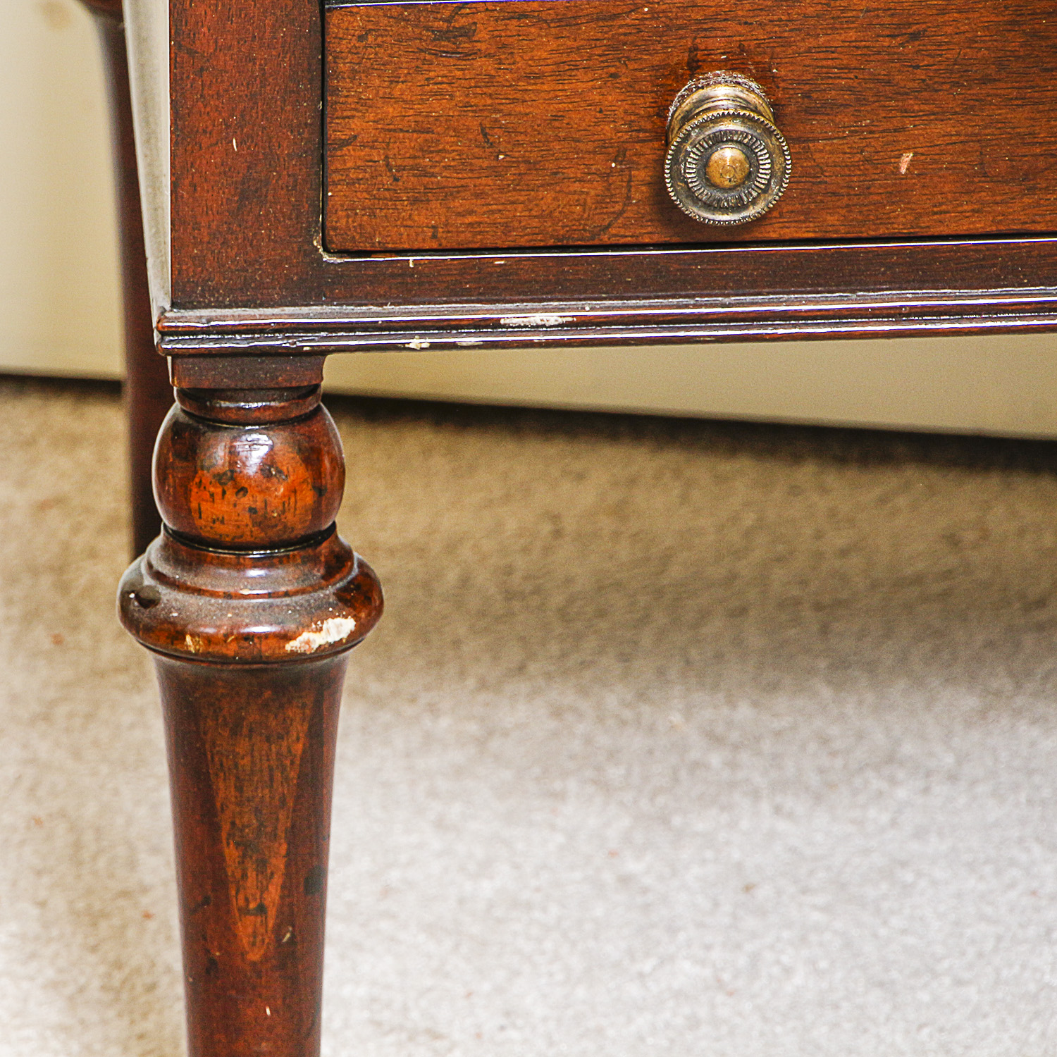 Vintage Regency Style Two-Drawer Side Table