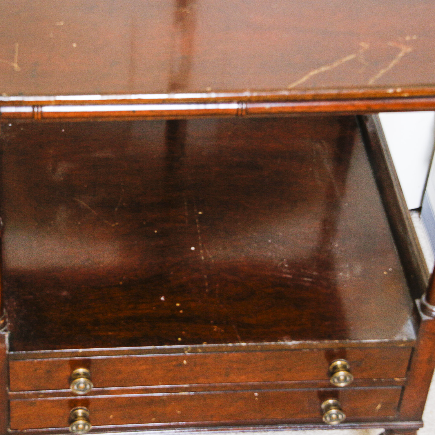 Vintage Regency Style Two-Drawer Side Table