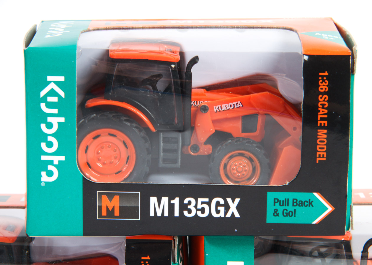 Collection of Kubota Toy Tractors