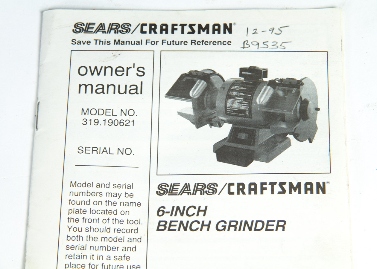 Craftsman 6-Inch Bench Grinder
