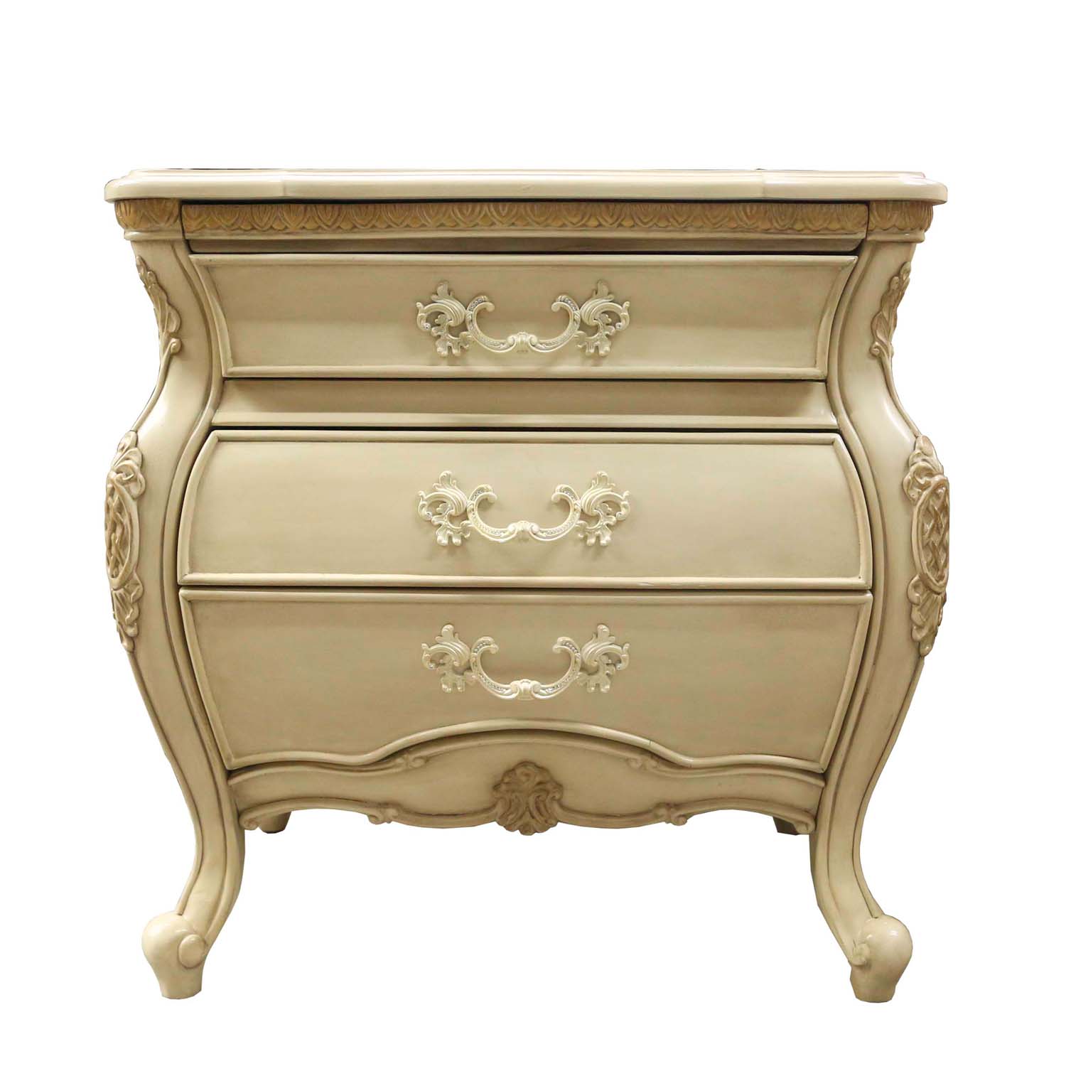 Michael Amini "Lavelle Blanc" French Inspired Nightstand