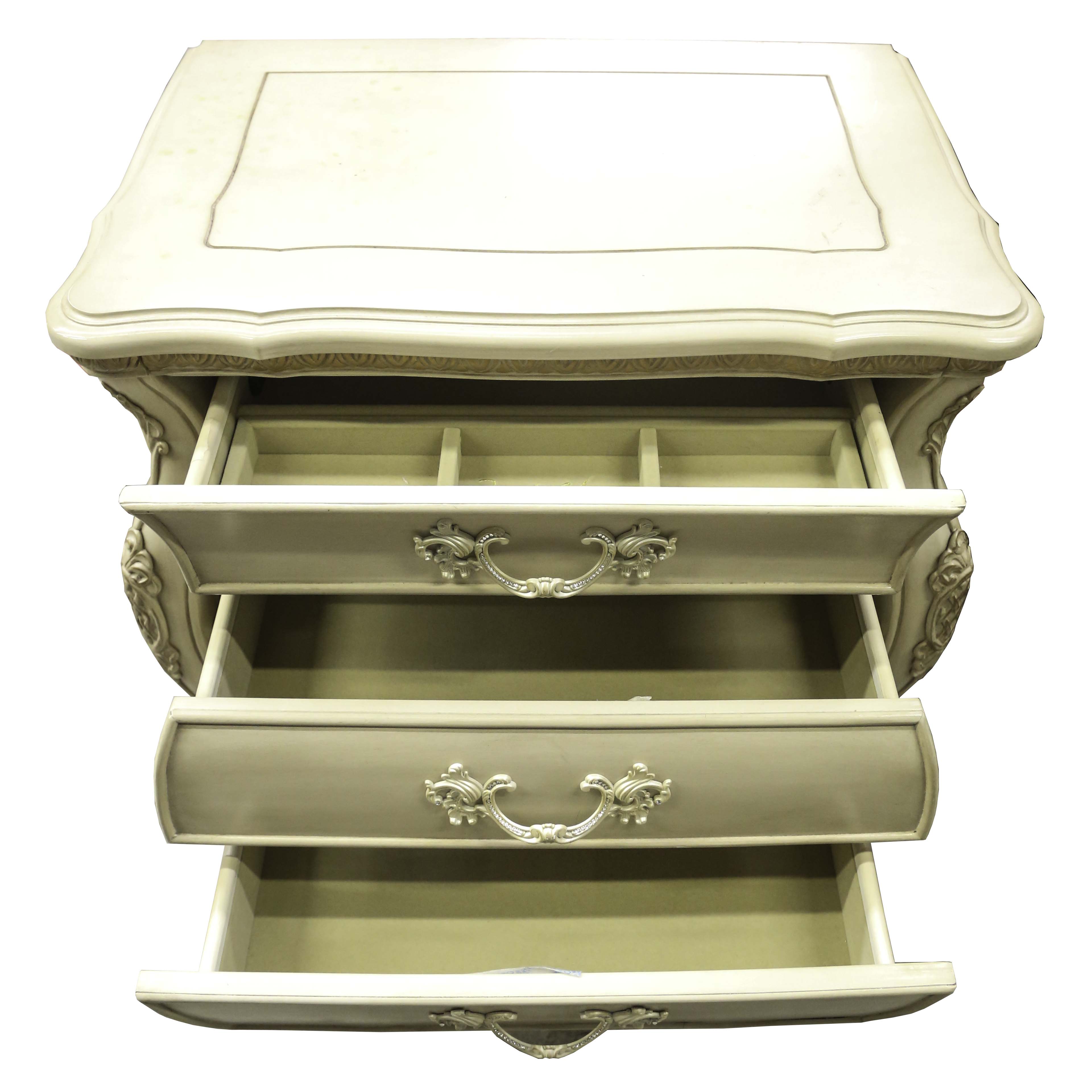 Michael Amini "Lavelle Blanc" French Inspired Nightstand