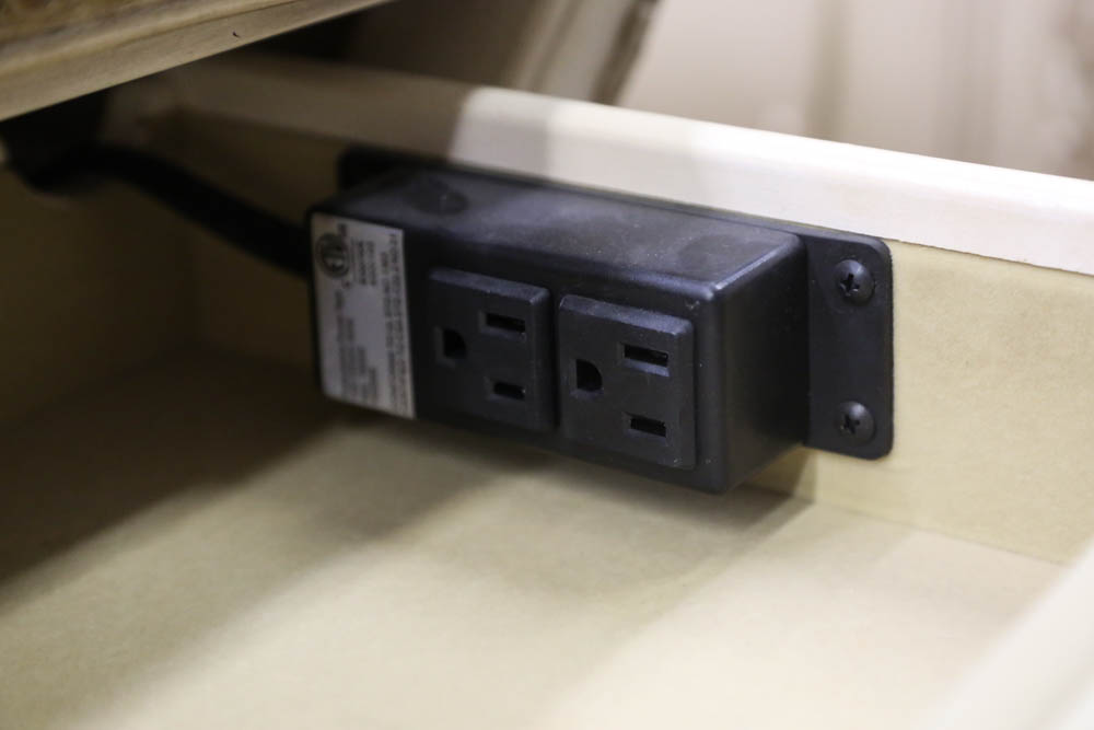 Michael Amini "Lavelle Blanc" French Inspired Nightstand