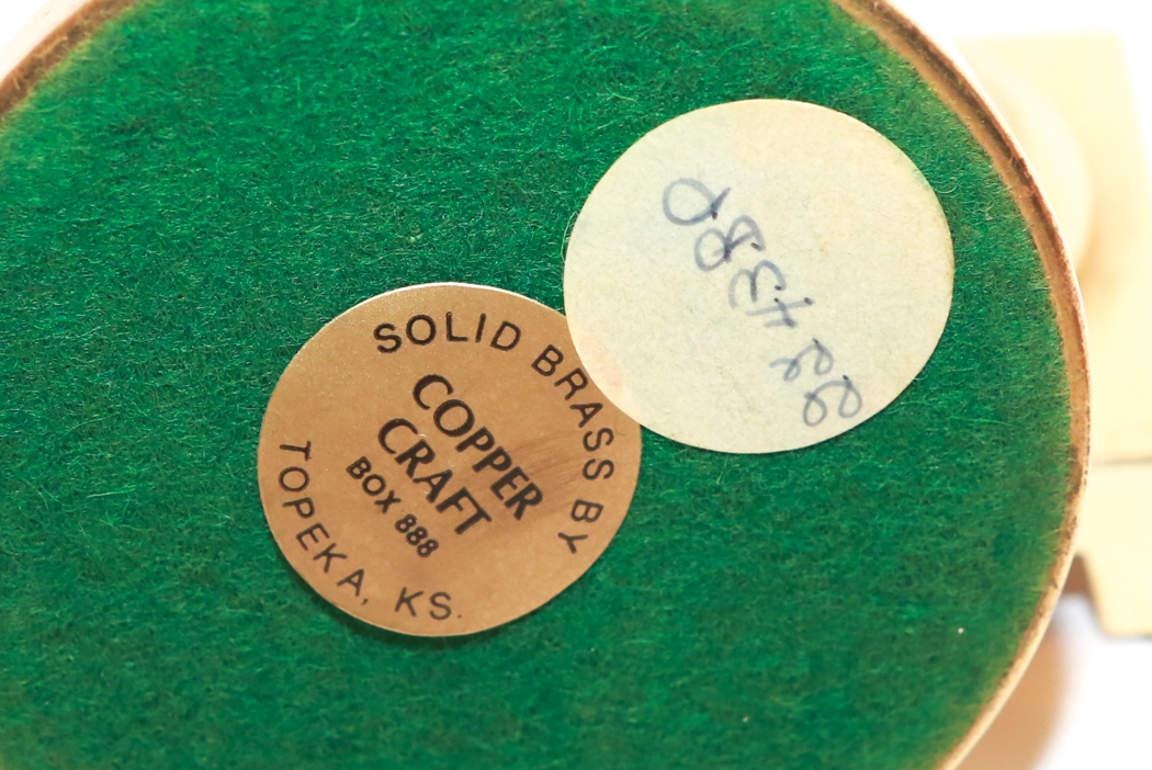 Vintage Brass Honey Pot and Brass Candlesticks