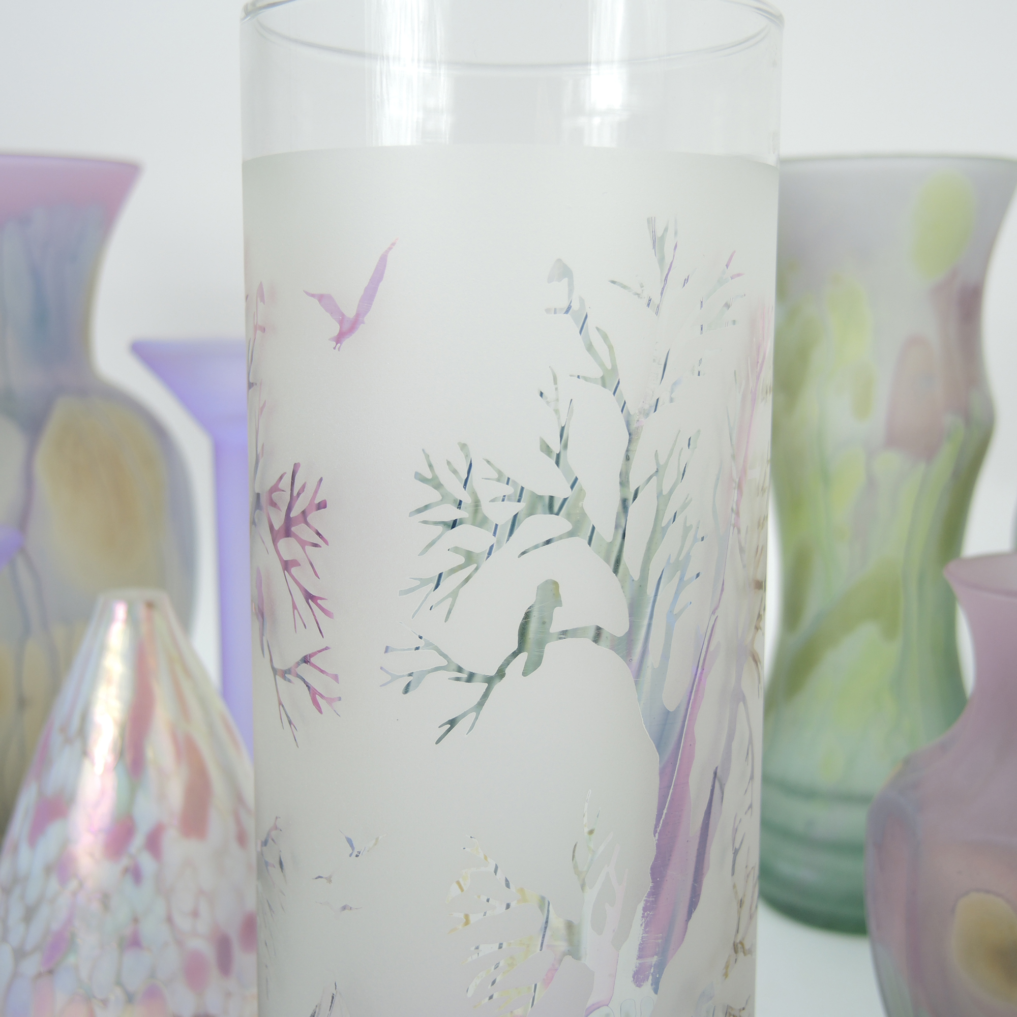 Hand Painted Rueven Nouveau Art Glass and More