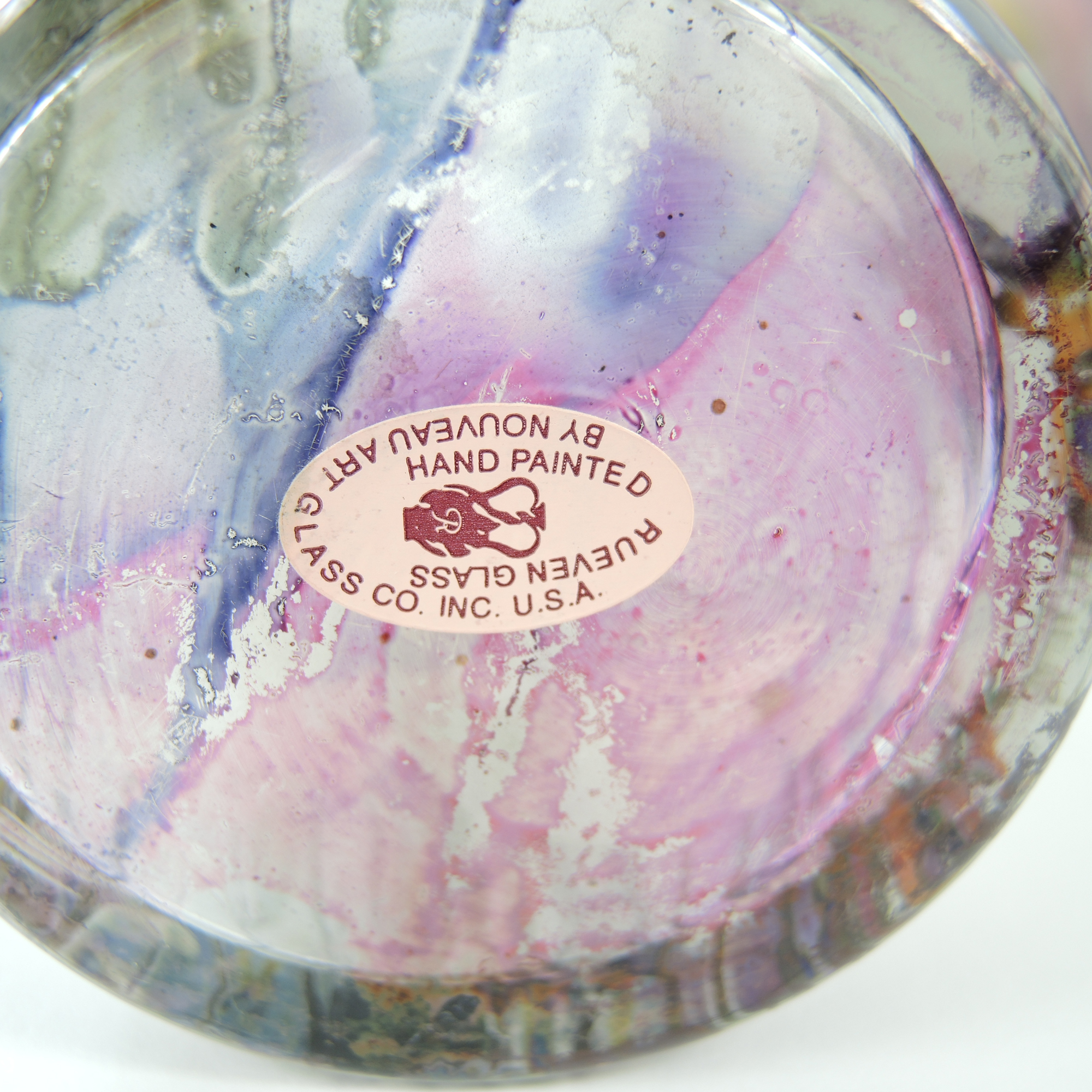 Hand Painted Rueven Nouveau Art Glass and More