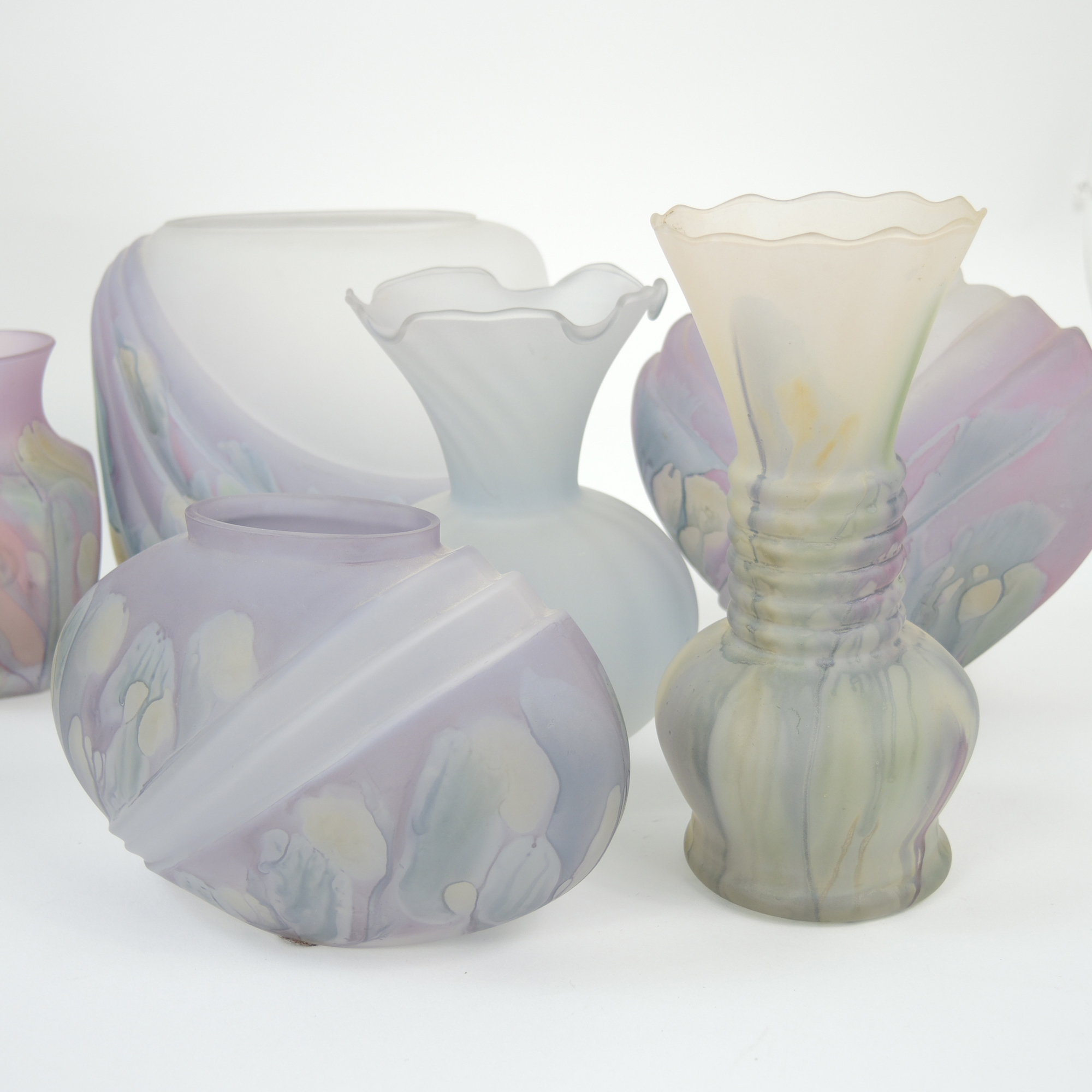 Hand Painted Rueven Nouveau Art Glass and More