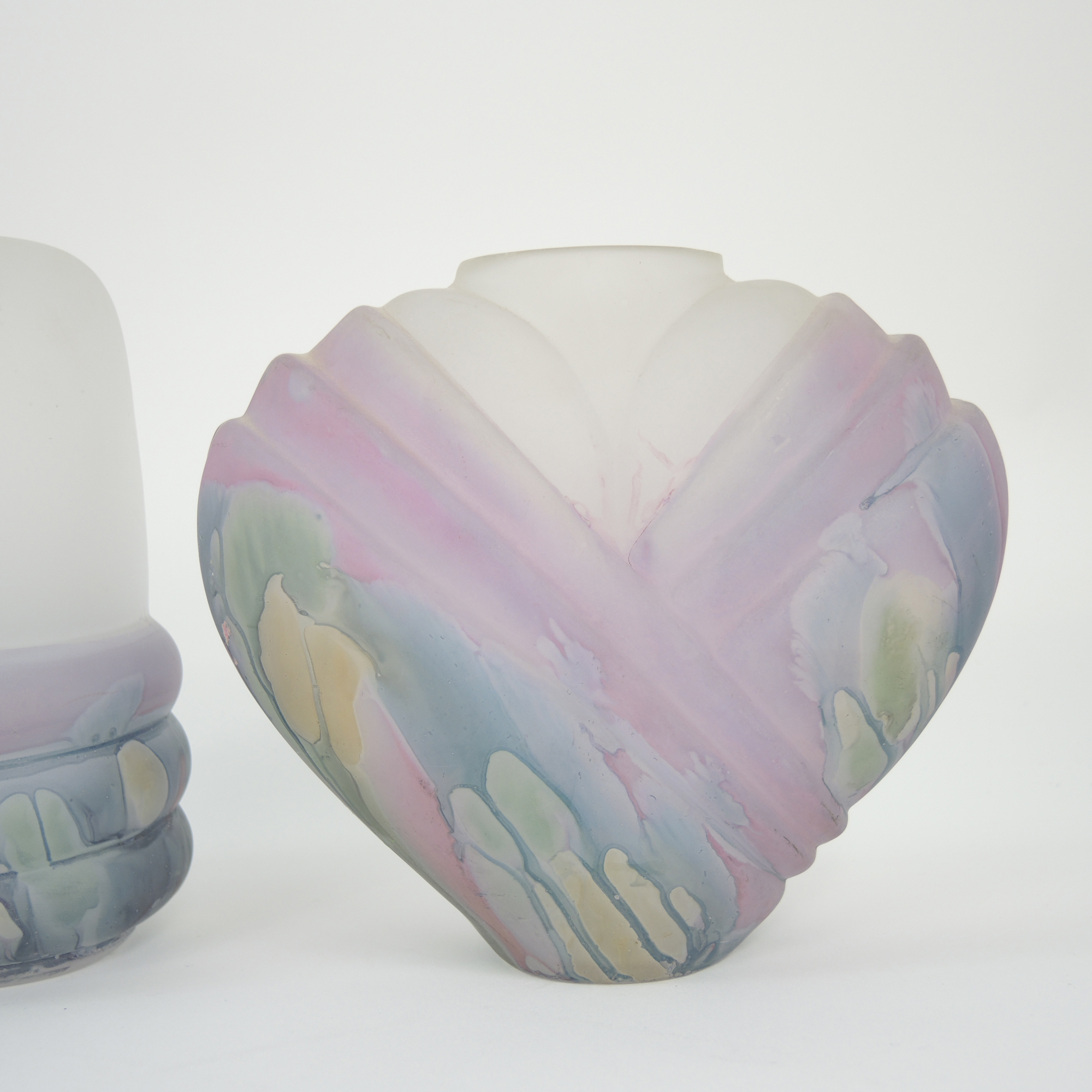 Hand Painted Rueven Nouveau Art Glass and More