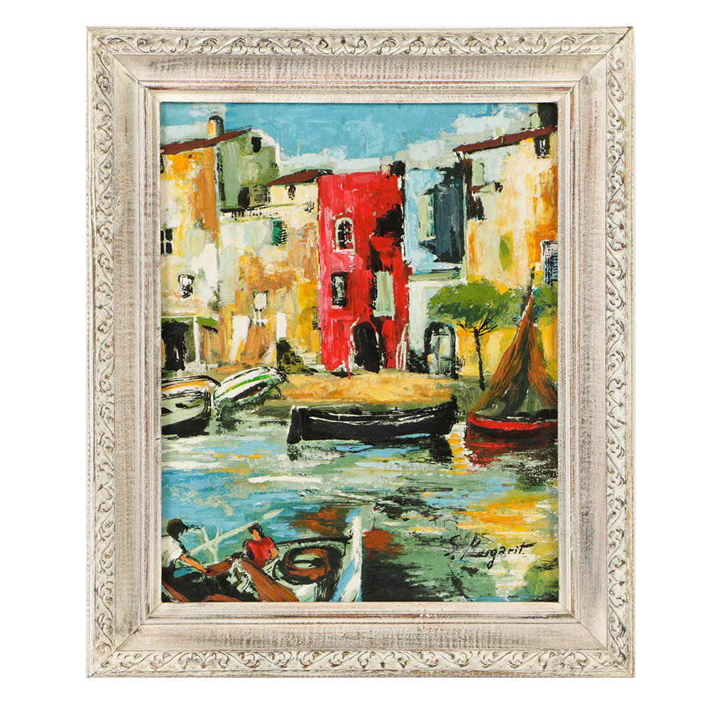 S. Margarit Oil Painting on Canvas "Gondola Ride"