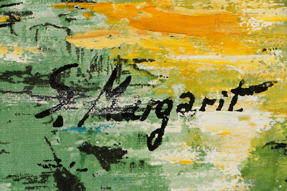 S. Margarit Oil Painting on Canvas "Gondola Ride"