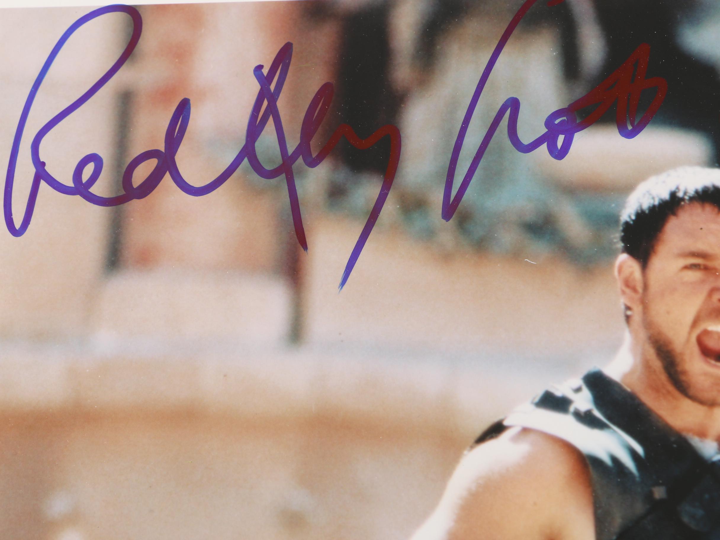 Russell Crowe and Ridley Scott Autographed "Gladiator" Photo