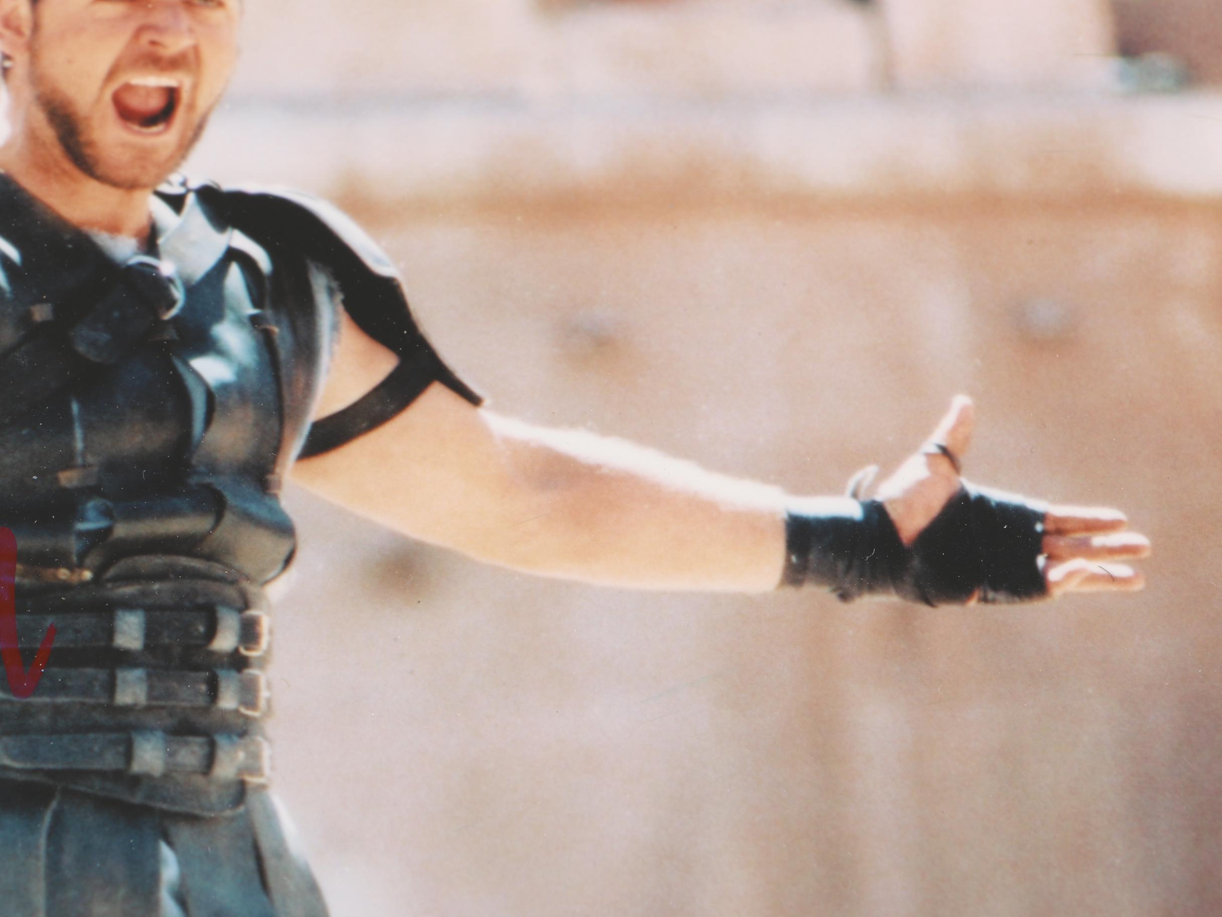 Russell Crowe and Ridley Scott Autographed "Gladiator" Photo