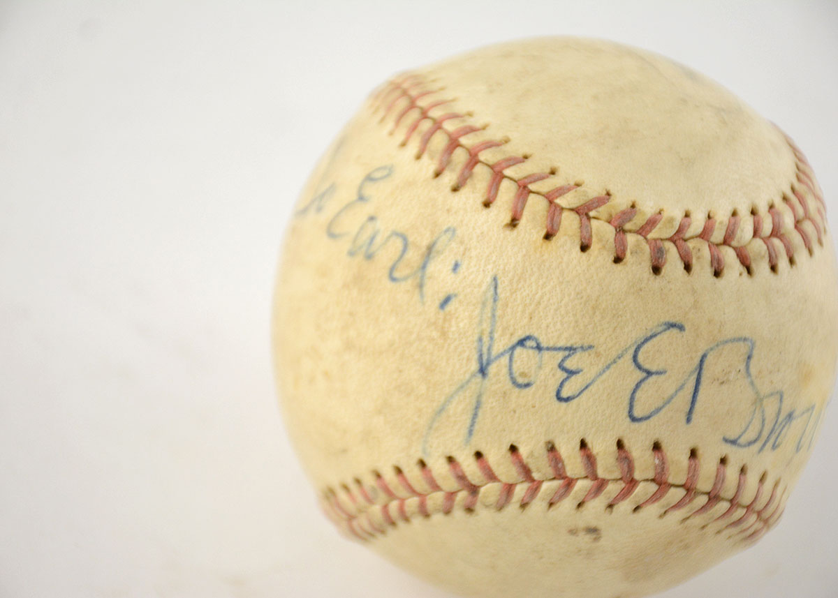 Baseball Signed by Athlete-Entertainer Joe E. Brown