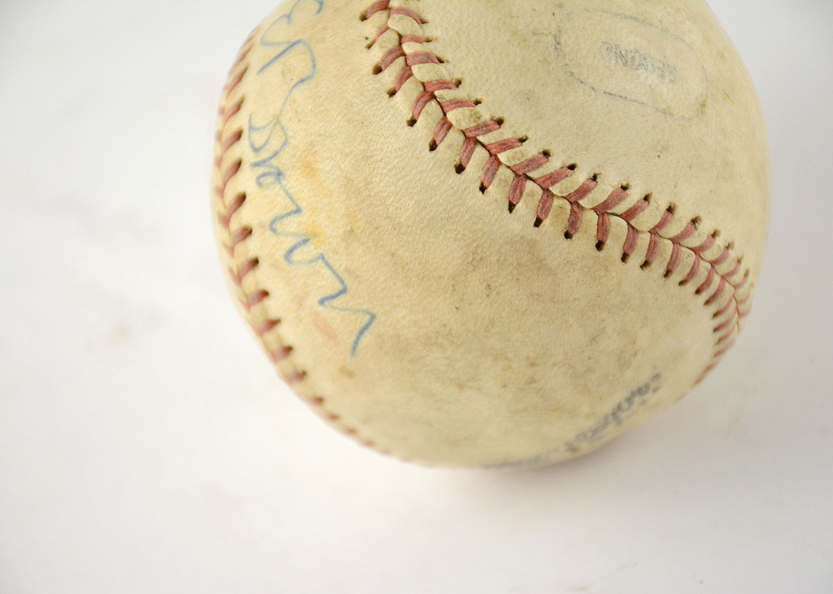 Baseball Signed by Athlete-Entertainer Joe E. Brown